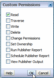 Selecting the Read permission