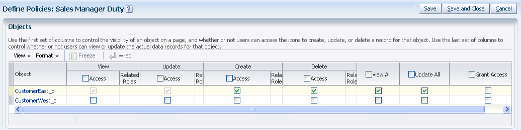 Role-based security screen in CRM Application Composer