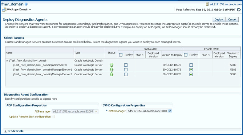 Deploy Diagnostics Agent