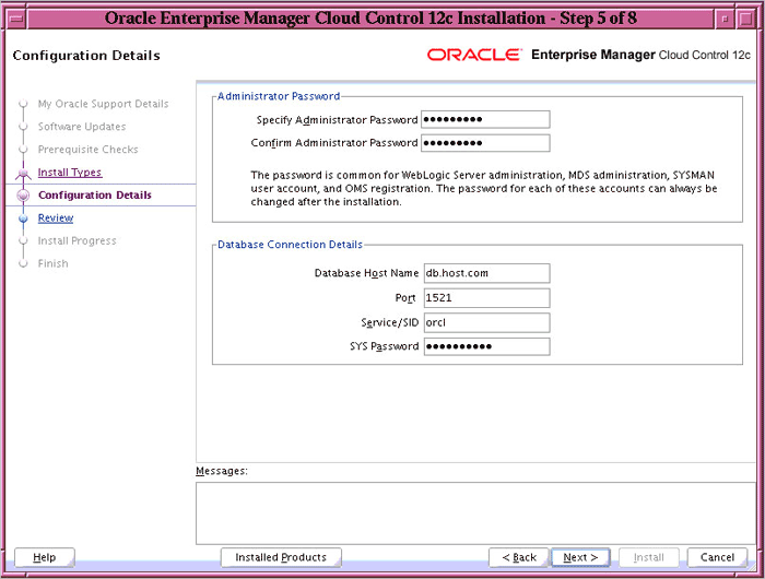 Configuration Details