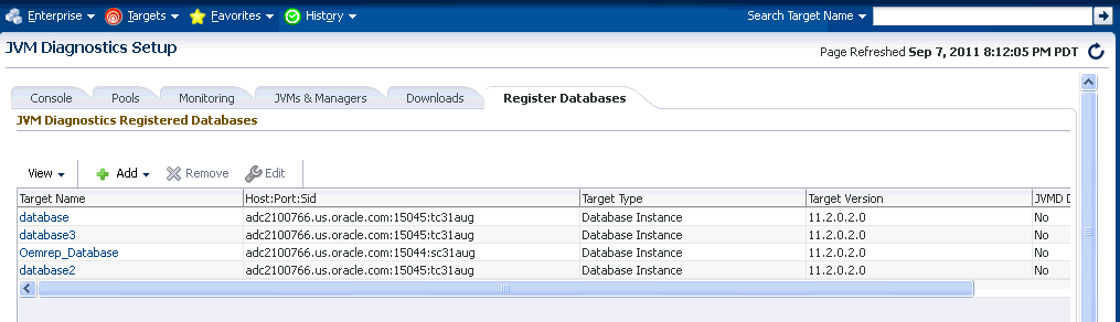 JVM Diagnostics Setup