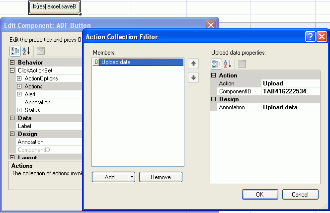 ActionSet Uploading Data from a Data Entry Grid Component