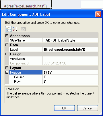 The ADF Label Component