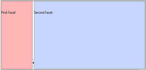 Splitter position measured from start pane