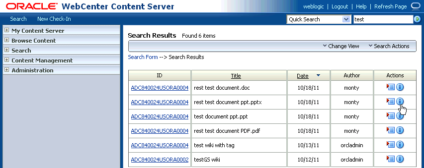 Document Formats in the Content Server