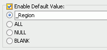 select a default