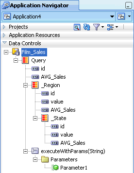 data controls panel