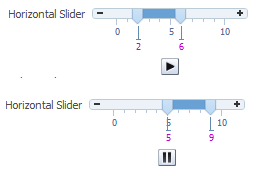 inputRangeSlider with Play/Pause Button