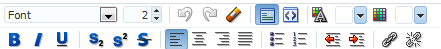 Toolbar in richTextEditor