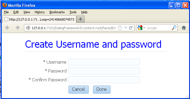 Account Details Page in a Popup Dialog