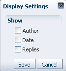 Display Settings dialog box