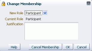 Change Membership Dialog