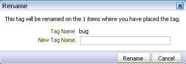 Rename dialog box