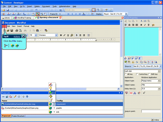 Screen image of this step