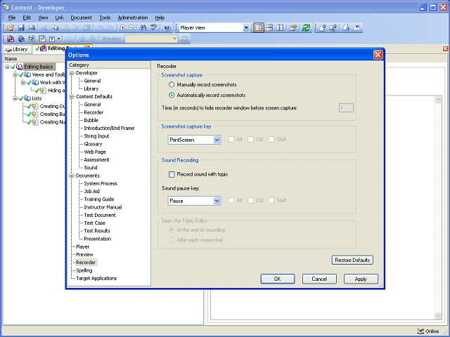 Screen image of this step