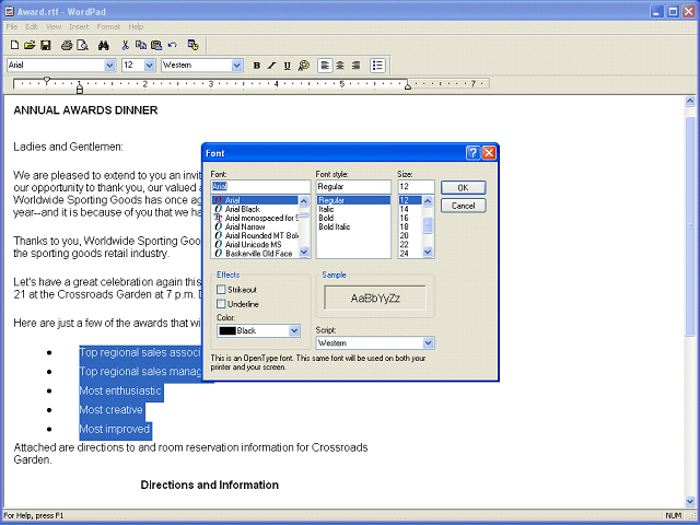 Screen image of this step