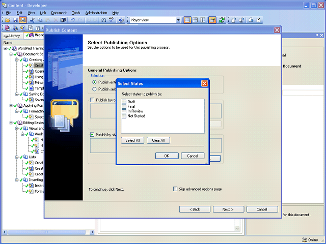 Screen image of this step