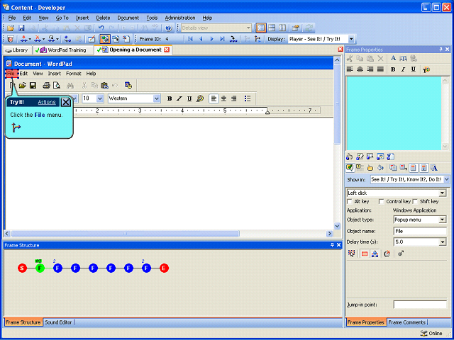 Screen image of this step