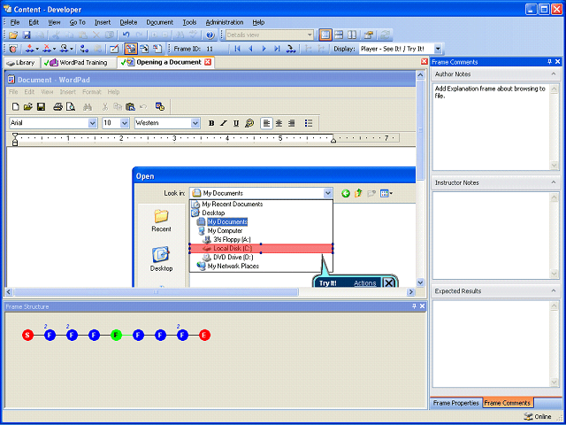 Screen image of this step