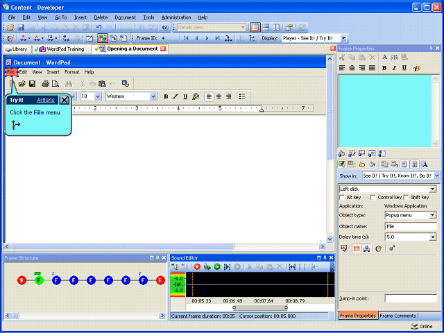 Screen image of this step