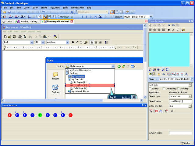 Screen image of this step