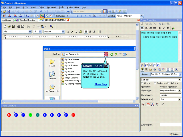 Screen image of this step