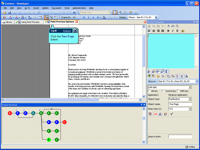 Screen image of this step
