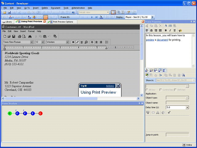 Screen image of this step