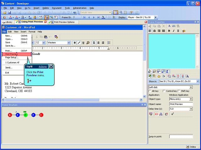 Screen image of this step