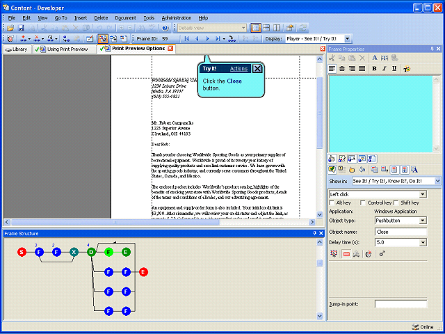 Screen image of this step