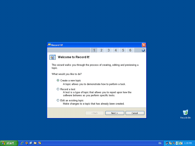 Screen image of this step