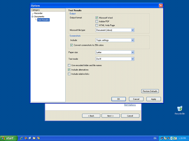 Screen image of this step