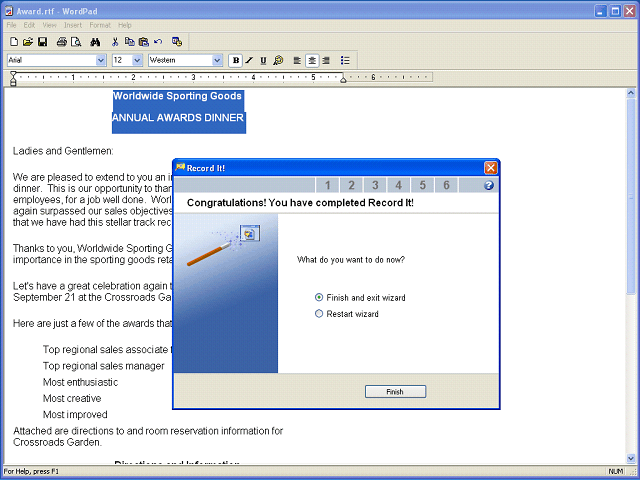 Screen image of this step