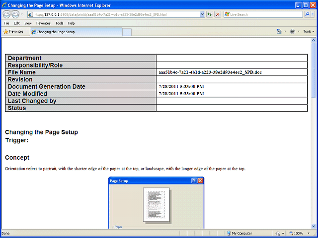 Screen image of this step