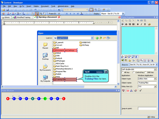 Screen image of this step