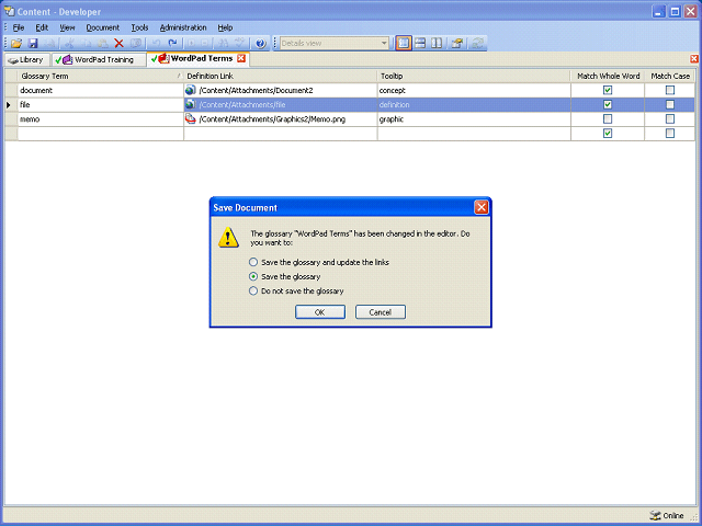 Screen image of this step