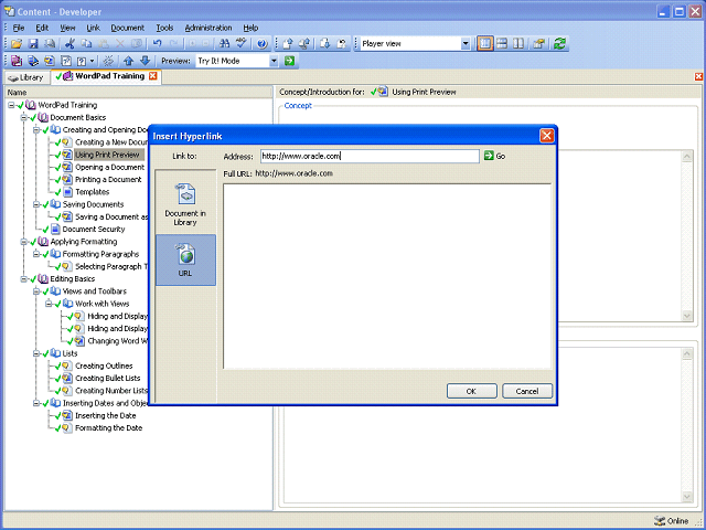 Screen image of this step