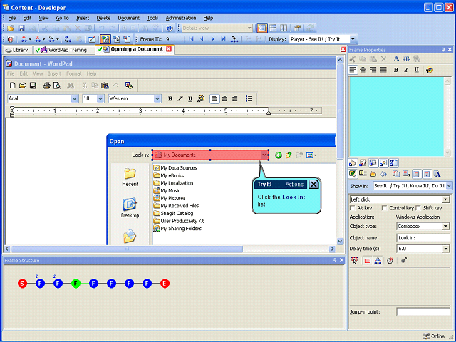 Screen image of this step
