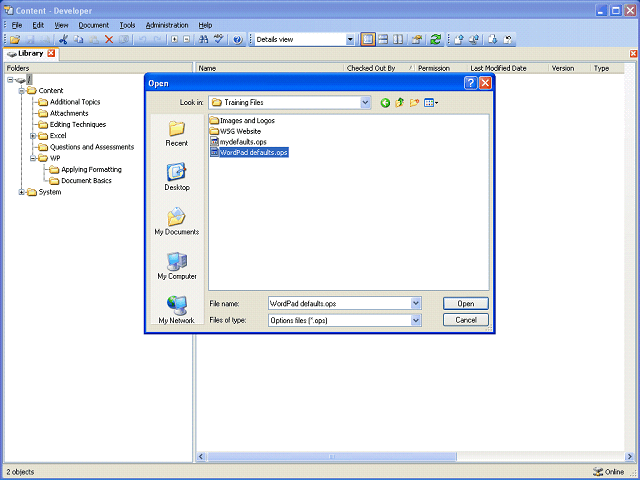 Screen image of this step