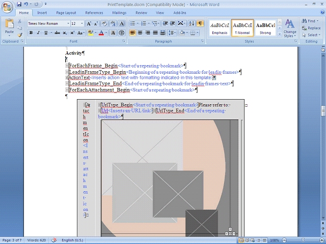 Screen image of this step