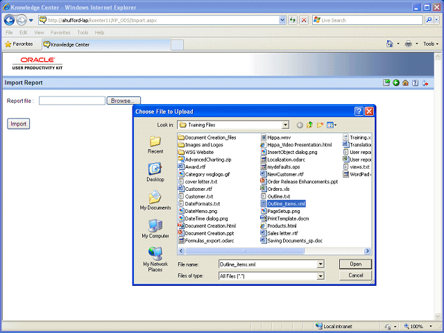 Screen image of this step