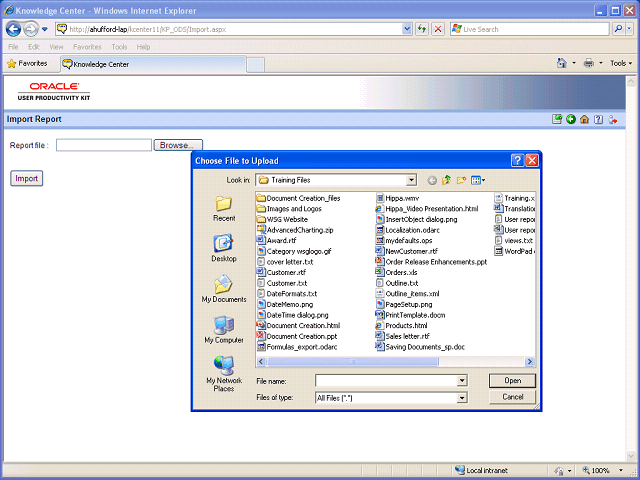 Screen image of this step