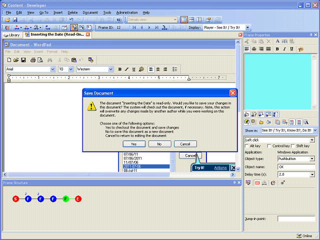 Screen image of this step