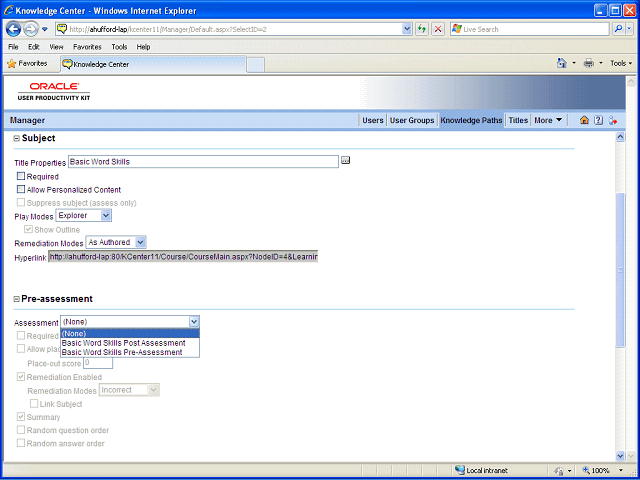Screen image of this step