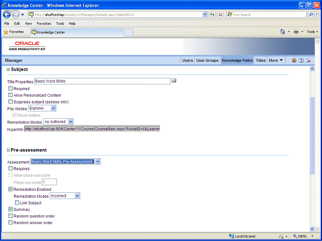 Screen image of this step