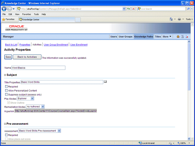 Screen image of this step