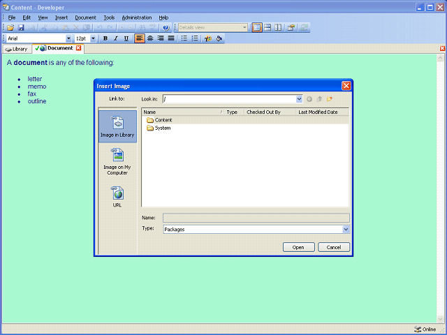 Screen image of this step