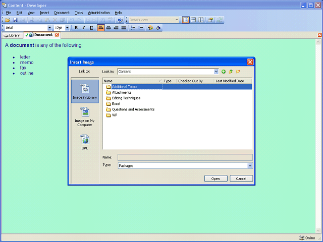 Screen image of this step
