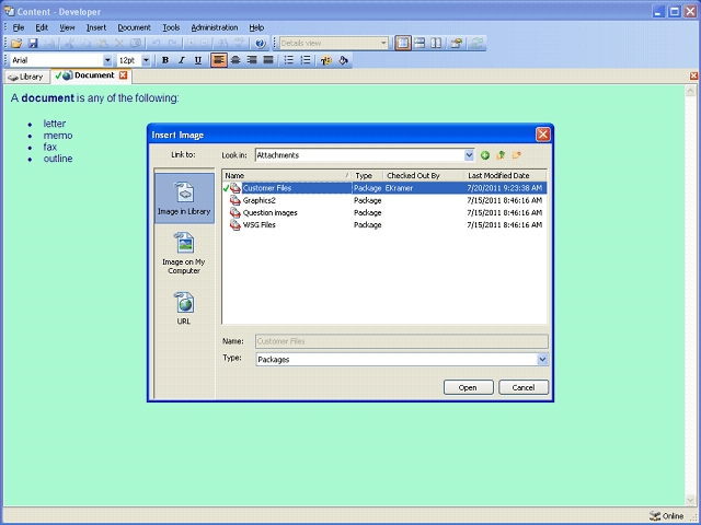 Screen image of this step