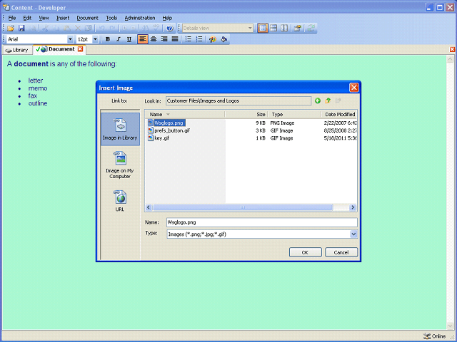 Screen image of this step